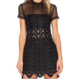 Self-Portrait Evie Black Shift Dress